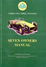 ロータスセブン オーナーズマニュアル（英語） Lotus seven 洋書