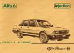 ALFA ROMEO ALFA 6 INJECTION OWNER'S MANUAL