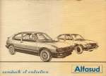 ALFA ROMEO ALFASUD CONDUITE ET ENTRETIEN