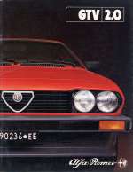 ALFA ROMEO GTV 2.0 BROCHURE