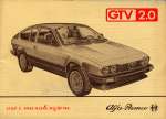 ALFA ROMEO GTV 2.0 USO E MANUTENZIONE