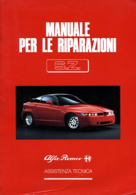 ALFA ROMEO S.Z. MANUALE DELLE RIPARAZIONI (ORIGINALE)