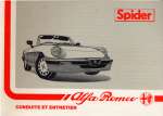 ALFA ROMEO SPIDER CONDUITE ET ENTRETIEN