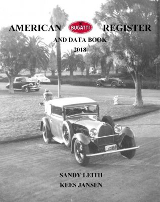 AMERICAN BUGATTI REGISTER AND DATA BOOK 2018