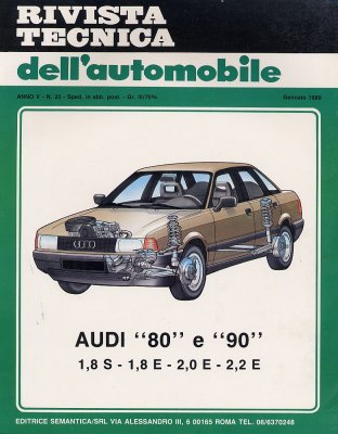 AUDI 80 E 90 1,8 S - 1,8 E - 2,0 E - 2,2 E