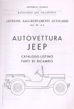 AUTOVETTURA JEEP CATALOGO RICAMBI (FOTOCOPIE)