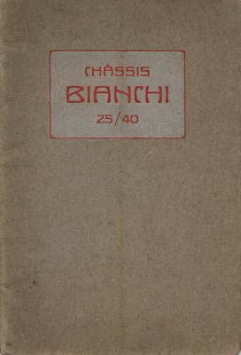 BIANCHI CHASSIS 25/40 (ORIGINALE)