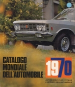 CATALOGO MONDIALE DELL'AUTOMOBILE 1970
