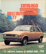 CATALOGO MONDIALE DELL'AUTOMOBILE 1976-1977