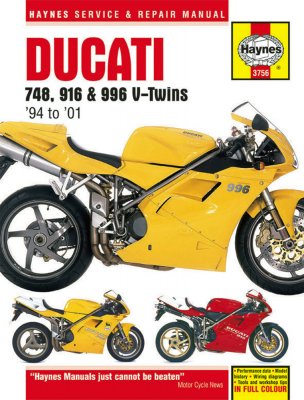 DUCATI 748, 916 & 996 4-VALVE V-TWINS (94 - 01) HAYNES REPAIR MANUAL