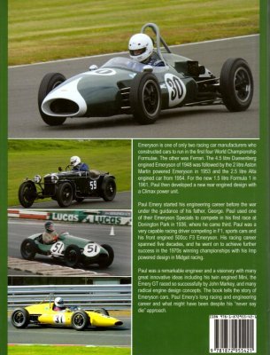 EMERYSON: THE LIFE OF PAUL EMERY - HIS CARS, ENGINES AND RACING