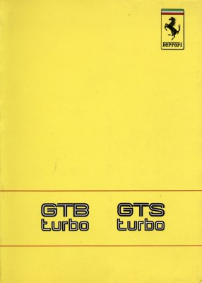 FERRARI GTB TURBO GTS TURBO USO E MANUTENZIONE (ORIGINALE)