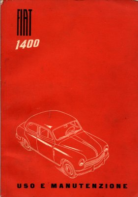 FIAT 1400 USO E MANUTENZIONE (ORIGINALE)