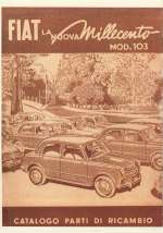 FIAT NUOVA MILLECENTO MOD.103 CATALOGO PARTI DI RICAMBIO