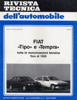 FIAT TIPO E TEMPRA TUTTE LE MOTORIZZAZIONI BENZINA FINO AL 1995