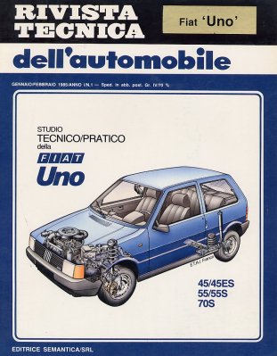 FIAT UNO 45/45ES 55/55S 70S STUDIO TECNICO/PRATICO