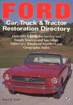 FORD CAR, TRUCK & TRACTOR RESTORATION DIRECTORY