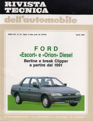 FORD ESCORT E ORION DIESEL BEERLINE E BREAK CLIPPER A PARTIRE DAL 1991