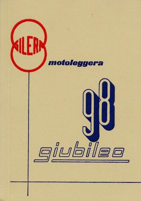 GILERA GIUBILEO 98 USO E MANUTENZIONE