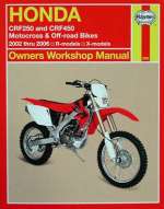 HONDA CRF250 AND CRF450 MOTOCROSS & OFF-ROAD BIKES 2002 TO 2006 R-MODELS X-MODELS SERVICE AND REPAIR MANUAL (2630)