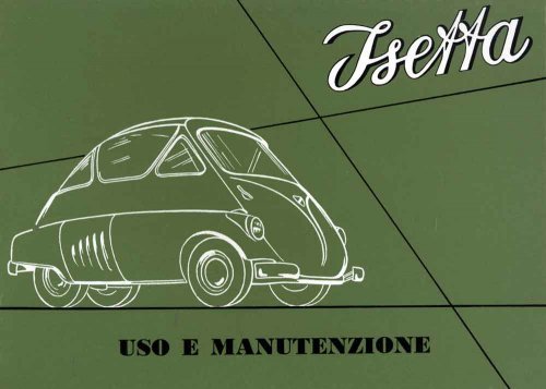 ISETTA USO E MANUTENZIONE