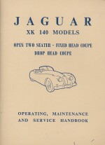 JAGUAR XK 140 MODELS OPEN TWO SEATER, FIXED HEAD COUPE, DROP HEAD COUPE