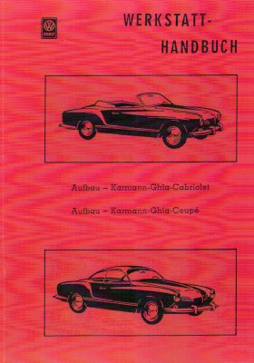 KARMANN GHIA CABRIOLET COUPE' WERKSTATT HANDBUCH