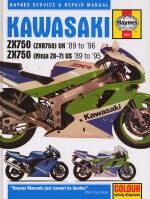 KAWASAKI ZX750 (ZXR750) UK '89 TO '96, ZX750 (NINJA ZX-7) US '89 TO '95 (2054)