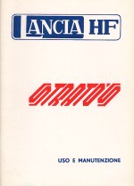 LANCIA HF STRATO'S USO E MANUTENZIONE (ORIGINALE)