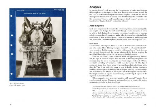 LANCIA'S FIRST V ENGINES - A TECHNICAL INVESTIGATIONS: 1914-1922