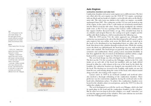LANCIA'S FIRST V ENGINES - A TECHNICAL INVESTIGATIONS: 1914-1922