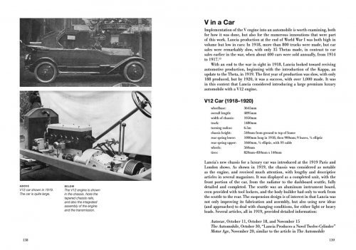 LANCIA'S FIRST V ENGINES - A TECHNICAL INVESTIGATIONS: 1914-1922