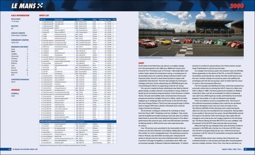 LE MANS 2000-09: THE OFFICIAL HISTORY OF THE WORLD'S GREATEST MOTOR RACE