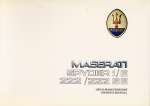 MASERATI SPYDER I/E 222 222 SE USO E MANUTENZIONE - OWNER'S MANUAL