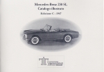 MERCEDES BENZ 230 SL CATALOGO ILLUSTRATO