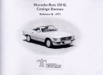 MERCEDES BENZ 350 SL CATALOGO ILLUSTRATO