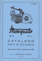 MOSQUITO 38-B, 49 C.C. CATALOGO PARTI DI RICAMBIO