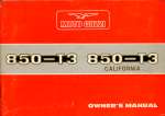 MOTO GUZZI 850 T3 850 T3 CALIFORNIA OWNER'S MANUAL