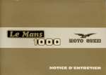 MOTO GUZZI LE MANS 1000 NOTICE D'ENTRETIEN