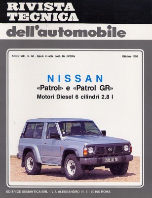 NISSAN PATROL E PATROL GR MOTORI DIESEL 6 CILINDRI 2.8 I