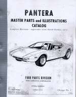 PANTERA MASTER PARTS AND ILLUSTRATIONS CATALOG