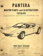 PANTERA MASTER PARTS AND ILLUSTRATIONS CATALOG