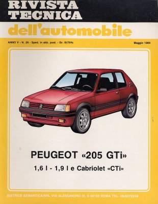 PEUGEOT 205 GTI 1,6 L - 1,9 L E CABRIOLET CTI