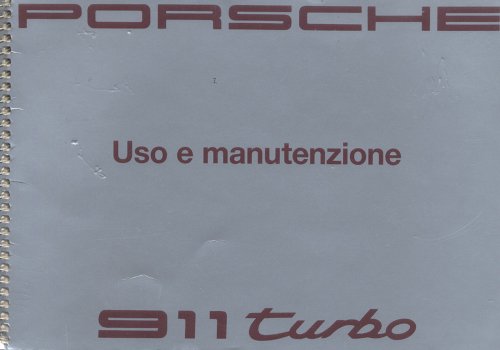 PORSCHE 911 TURBO USO E MANUTENZIONE (ORIGINALE)