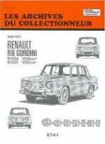 RENAULT R8 GORDINI R1134 R1135 1965-1970