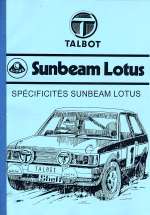 TALBOT SUNBEAM LOTUS MANUEL DE REPARATION