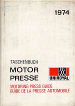 TASCHEN MOTOR PRESSE 1974