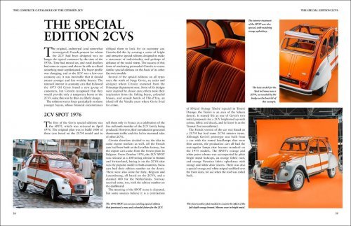 THE COMPLETE CATALOGUE OF THE CITROEN 2CV AND ALL VARIANTS INCLUDING AMI, DYANE & MEHARI