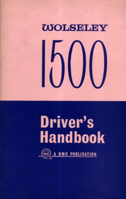 WOLSELEY 1500 DRIVER'S HANDBOOK