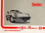 ALFA ROMEO SPIDER USO Y MANTENIMIENTO